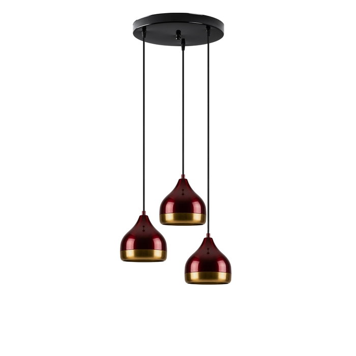 Opviq Lámpara de araña color Claret con altura ajustable Opviq Lámpara de araña color Claret con altura ajustable